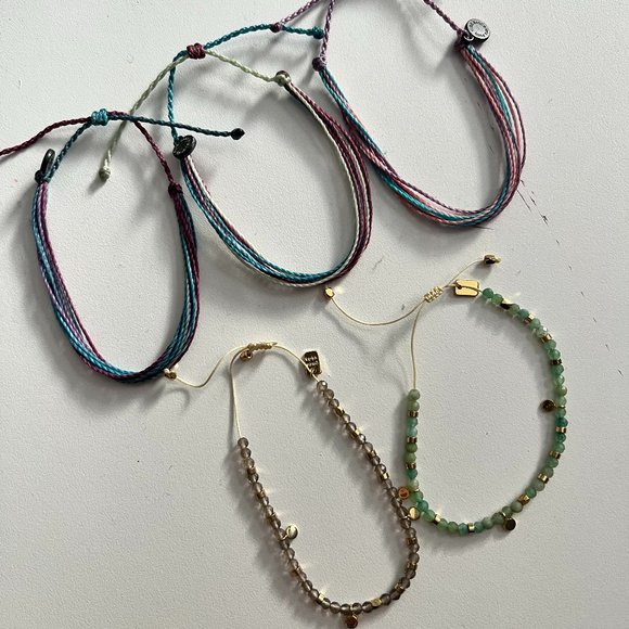 Pura Vida Jewelry - NWOT Pura Vida Bracelet Stack - bundle of 5 bracelets -
